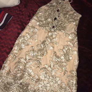 Gold dress